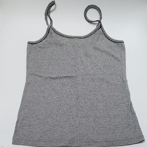 Mossimo Supply Co. Gray Fitted Sleeveless Camisole
